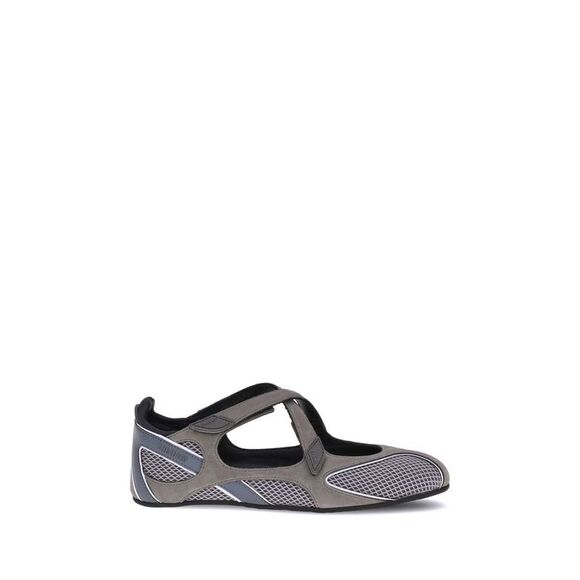 The Attico Gray Polyethylene Ballet Women's Flats